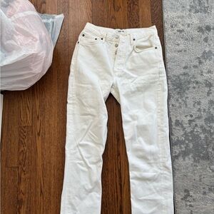 Agolde White Jeans
